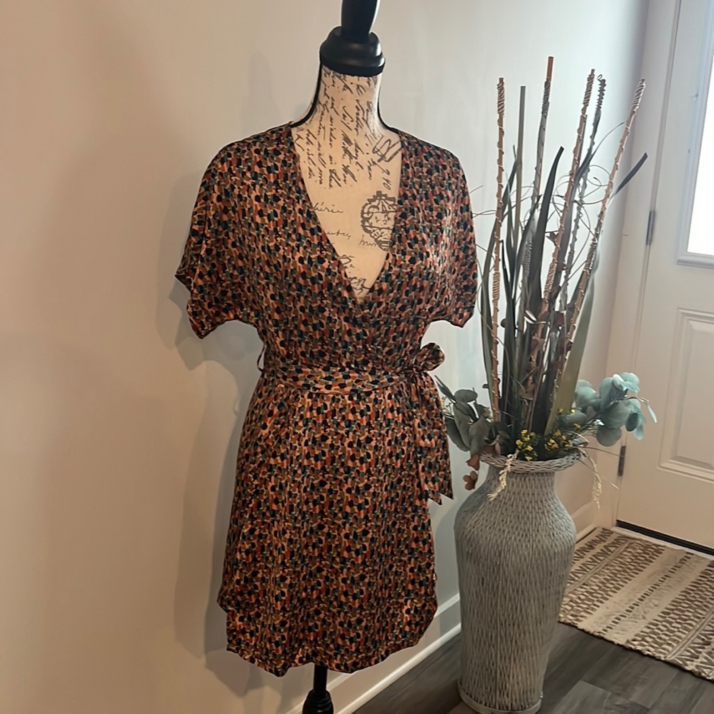 Work of art abstract mini dress